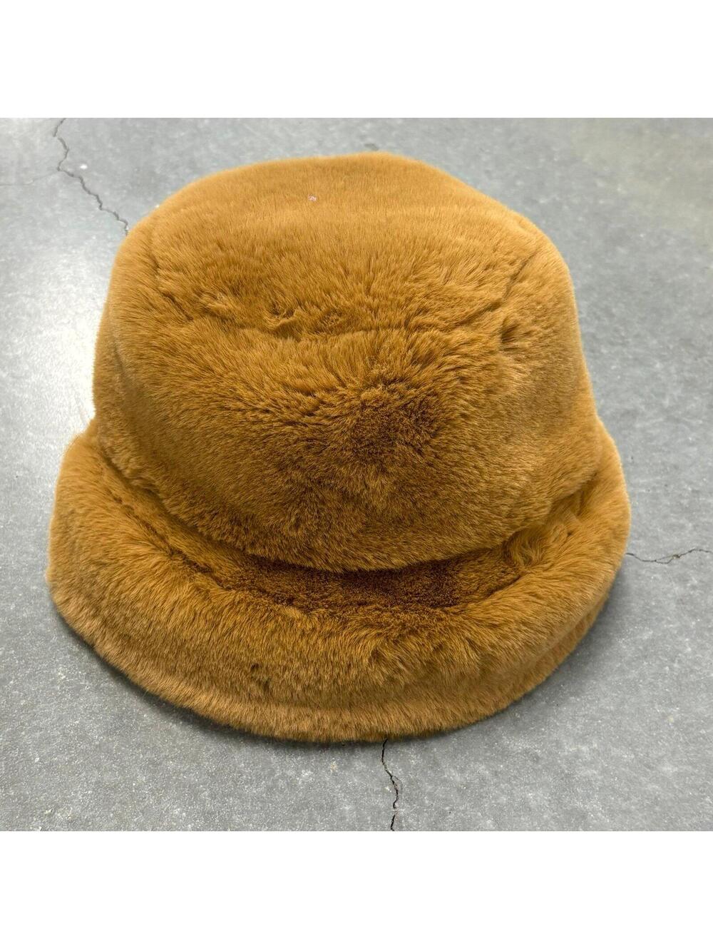 ZARA Faux Fur Bucket Hat